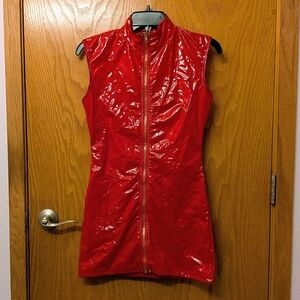 Red Sleeveless Mini Dress